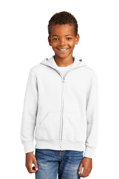 Port & Company® Youth Core Fleece Full-Zip Hooded Sweatshirt